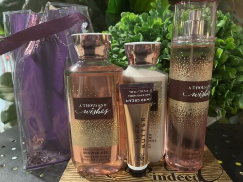 Bath & Body Works A THOUSAND WISHES Gift Set 4pcs In Bag Brand New - Picture 1 of 2