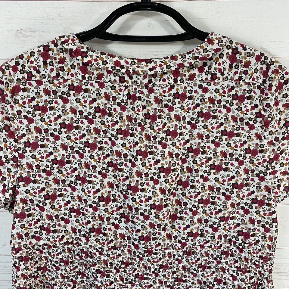 Cato короткая крышка рукав цветочный хлопок Топ 18/20 Вт многоцветный пуловер галстук шеи - Изображение 4 из 4