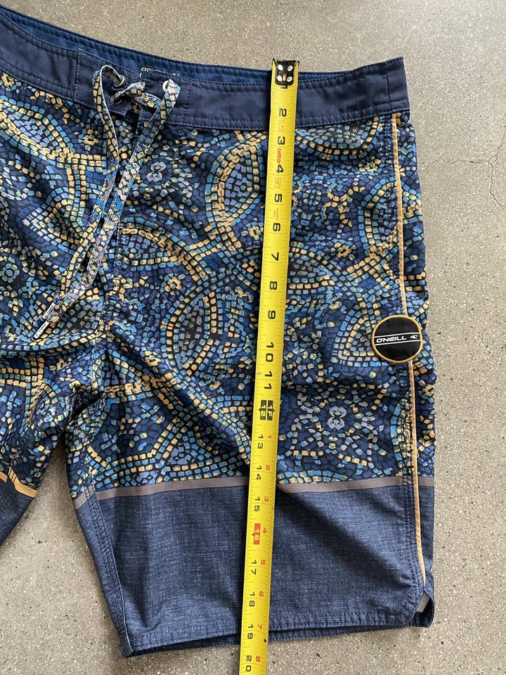O'neill Hyper Freak board shorts blue & gold men's 32 - Изображение 3 из 4