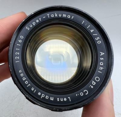 Asahi Pentax Super Takumar 50mm f1.4 M42 Screw Mount Lens