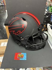 Zack Moss Signed Full Size Authentic Football Helmet Insc. Bills Mafia! Beckett