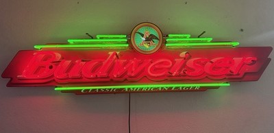 Vintage Anheuser-Busch Budweiser King of Beers Big Neon Sign Collectible