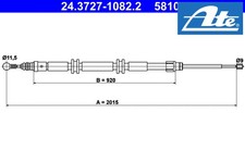 PARKING BRAKE PULL CABLE 24.3727-1082.2 ATE I
