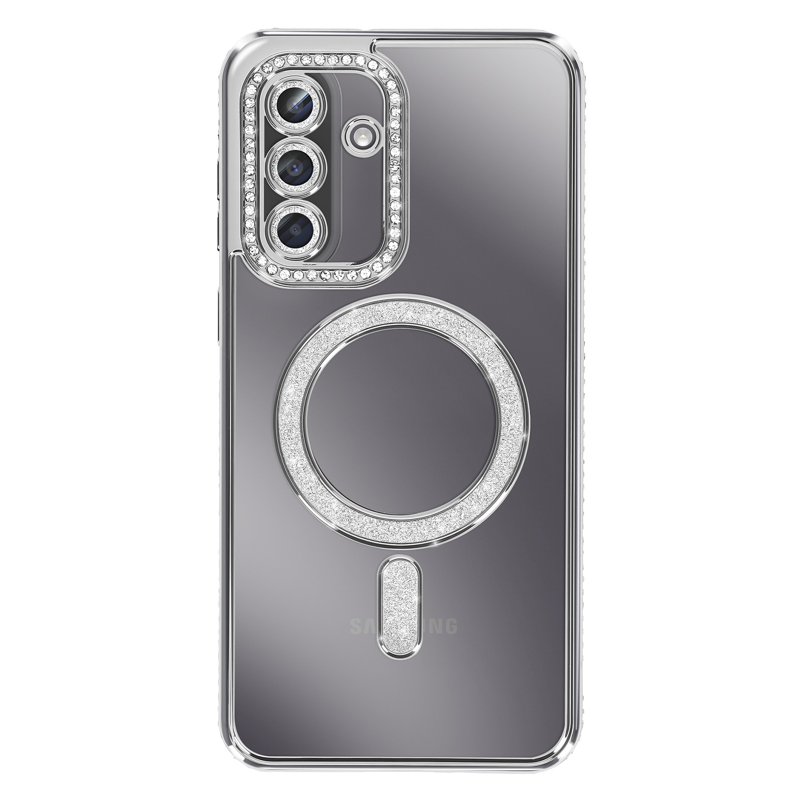 Coque Avizar Galaxy A57 strass diamant compatible chargeur induction transparente - 2