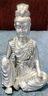Buddha Figures Lot Of 4 Silver Toned  " Great Shape Buddhist Statue  — photo 10