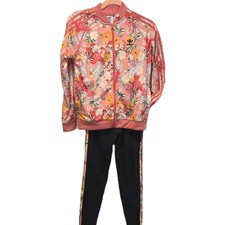 Adidas Girls' Floral-Print Athletic Set, Size M