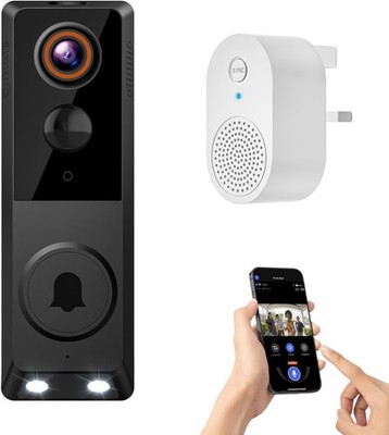 Smart Video Türklingel Kamera Kabellos Innen Außen Überwachung Menschenerkennung