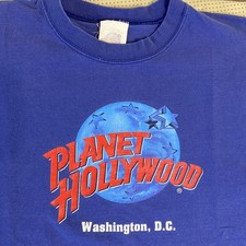 Vintage 90s Planet Hollywood Washington D.C t-shirt size XL Faded USA Made C15