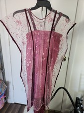 Mexican natural cotton manta dress, Oaxaca dress, hand embroidery dress pink