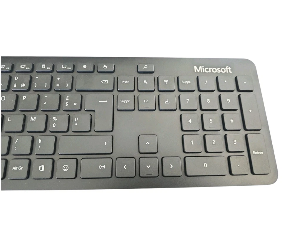 Microsoft Bluetooth Keyboard Tastatur QSZ-00005 Schwarz AZERTY Französisch - Bild 2 von 4
