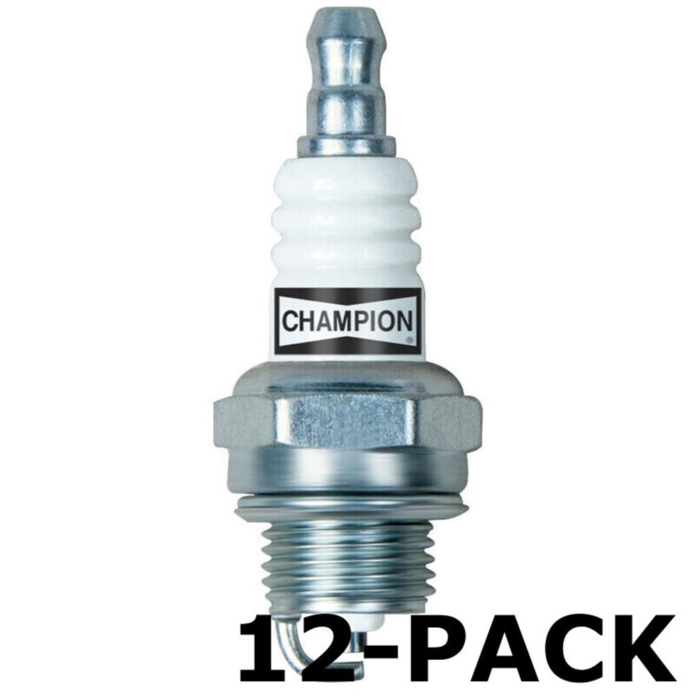 Champion Spark Plug 863 12pk Copper Plus 14mm 9.5mm Small Engine Resistor
