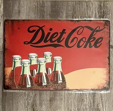 Diet Coke 8 x 12 Novelty Metal Sign Shrink-wrapped New!