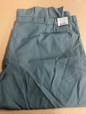 Haband Men s Dress Pants Dark Teal Green 58x29 100% Polyester Slacks Pants