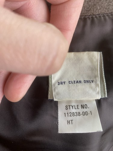 Vintage GAP Sport Coat Large Taupe Wool Polyester Solid Classic Premium 90s - Picture 11 of 13
