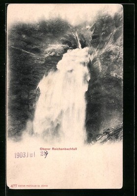 Oberer Reichenbach - Wasserfall, Ansichtskarte 