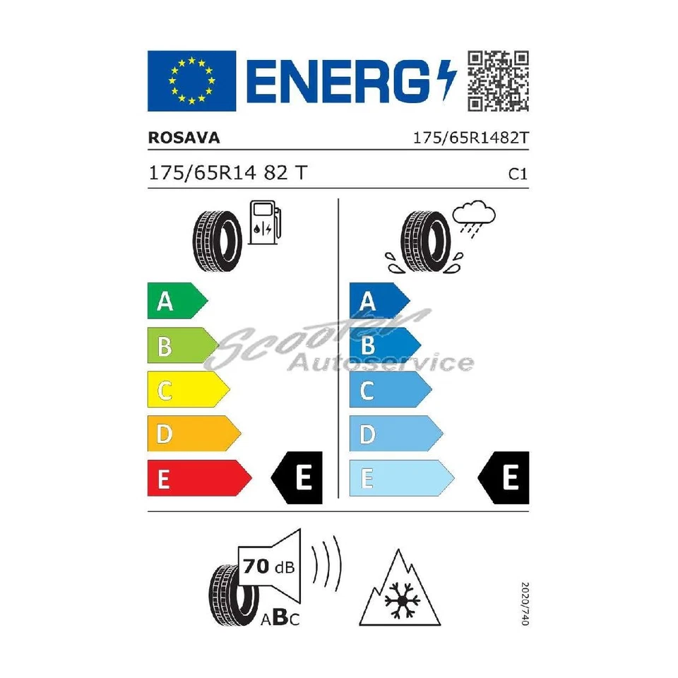 1x 175/65 R 14 82T Winter-Reifen Rosava SNOWGARD 3PMSF XL | 72116 - Bild 2 von 3