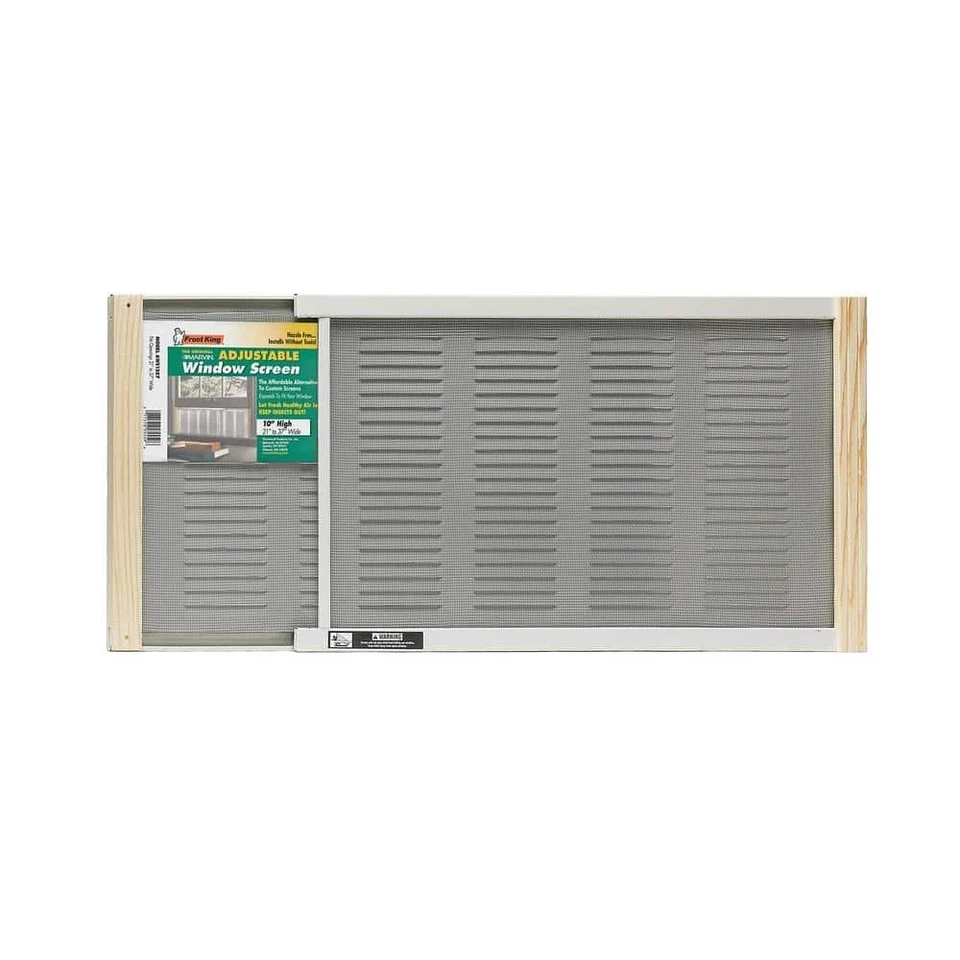 37 in. x 10 in. Grey Aluminum Adjustable Screen Ventilator - Image 3 of 4