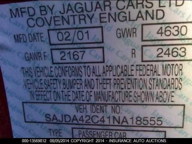 00 01 02 03 JAGUAR XJ8 AUDIO EQUIPMENT LNF4170AA Amplifier In Trunk OEM