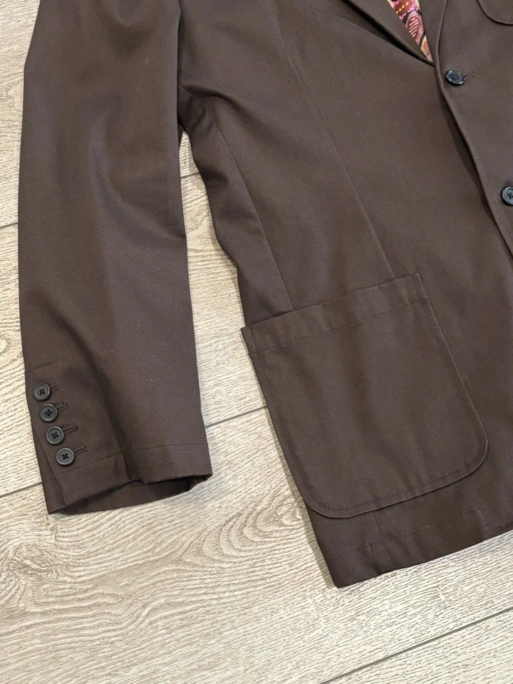 Robert Graham Hombres Marrón Blazer Abrigo Deportivo XL 2 Botones Chaqueta Informal Trabajo Foto 2 de 4