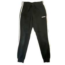 Adidas Dayready Joggers XS Black 3 Stripe Ankles and Pockets Unisex Gym