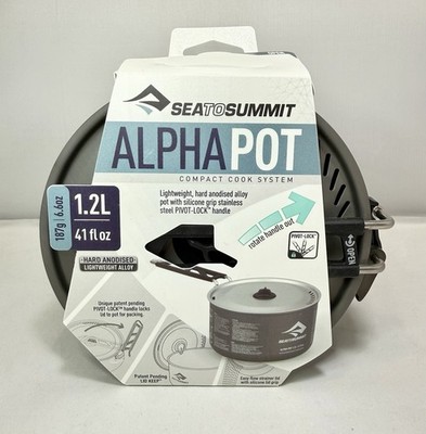 Sea to Summit Alpha Pot 1.2L Lightweight Aluminum Camping Cook Pot