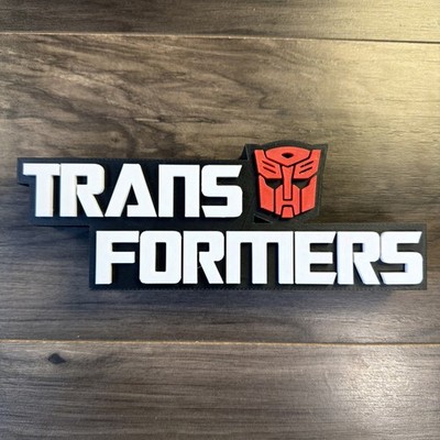 Transformers POP  ART 3D printed logo sign fan art display shelf desk wall