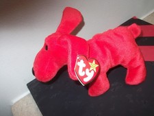 1996 TY BEANIE BABY ROVER THE RED DOG NEW W/TAG ORIGINAL DOB 5/30/26