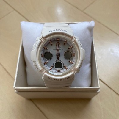 CASIO Baby G BGA 150 white analog digital wristwatch Casio