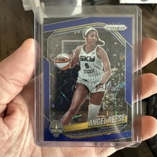 2025 Panini Prizm WNBA Angel Reese Blue Velocity Prizm #92 - Chicago Sky