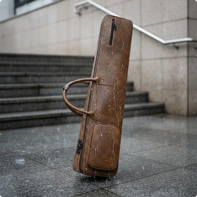 Erhu Case PU Leder Erhu Tasche wasserdicht für Praxis, Performance, Musiker