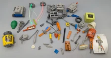 LOT OF HEXBUG JUNK BOTS FIGURES & ACCESSORIES SIR VEILLANCE & MORE