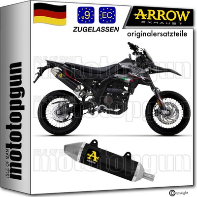 auspuff zugelassen schwarz thunder arrow fur aprilia rx - sx 125 2021 21 2022 22
