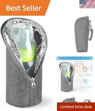 Stylish Nursing Bottle Cooler Bag - Heat Protected, Perfect for Moms on the Move
