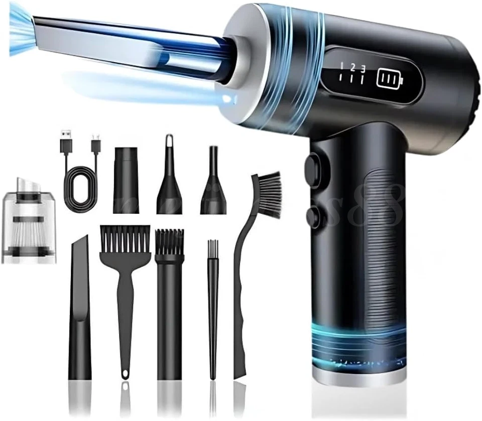 电动压缩空气除尘器280000RPM无绳清洁鼓风机适用于PC电脑 — 第 2/4 张图片