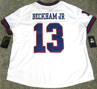 Odell Beckham Jr. NY Giants Womens White Nike Color Rush Limited Jersey (XL, 2X)