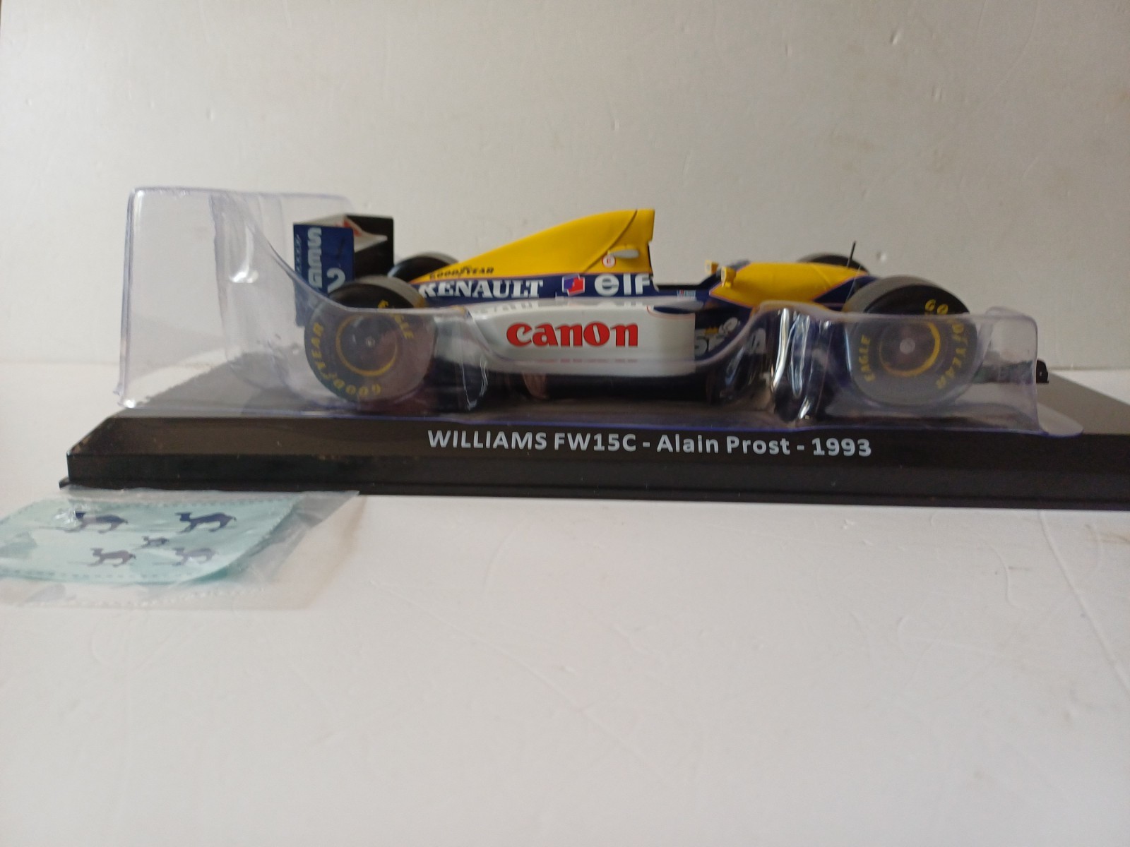 131  1/24 F1 Williams FW15C Alain Prost 1993 Altaya Centauria Panini  Salvat