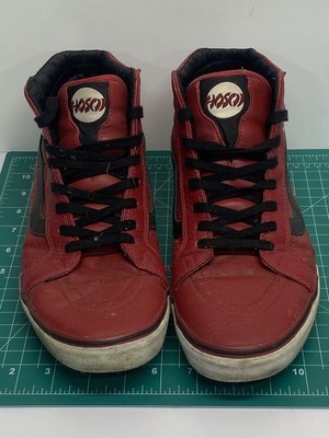 新品VANS VART PRO HOSOI HAMM ERHEAD Vans Christian Hosoi Hammerhead Red Leather Sk8-Hi Size 10.5 | eBay