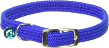 Kool Kat Elastic Cat Safety Collar with Bell 12" Blue