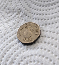 Guernsey 1982 20p Pence Guernsey Milk Can Coat of Arms