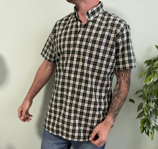 Men Barbour T-shirt Khaki 40 /L / 48