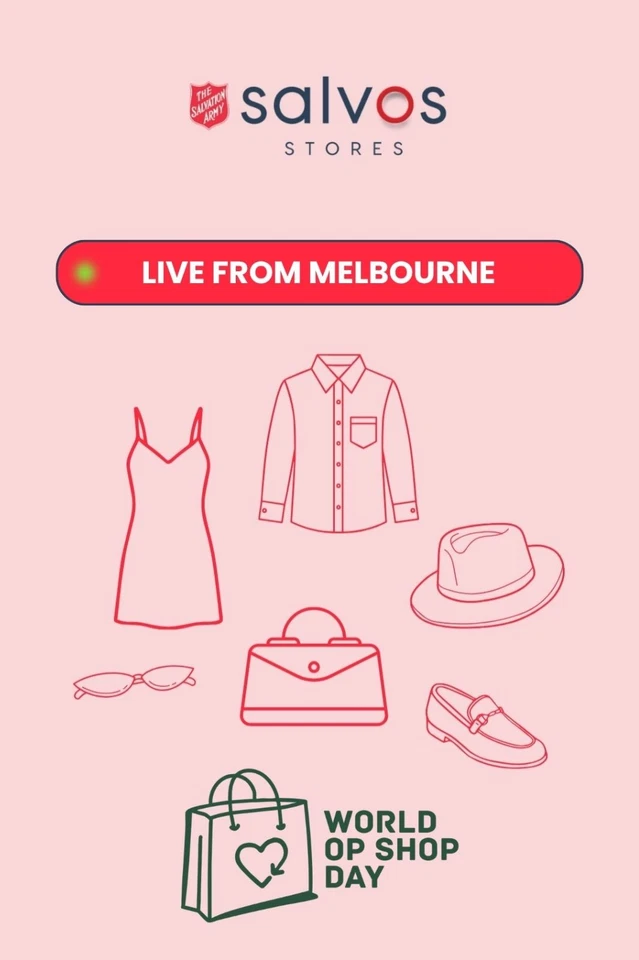 🧢Salvos Stores World Op Shop Day Fashion Drop | Live in Melbourne 📹 🏙️