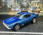Hot Wheels Redline 1968 Original 16 Custom Barracuda Blue, US Version