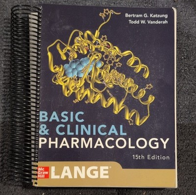 McGraw-Hill Basic & Clinical Pharmacology 15th Ed Spiral Bound Lange Katzung