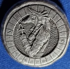 A 1 Oz MK BarZ "Pharaoh King" Stamped .999 FS Round