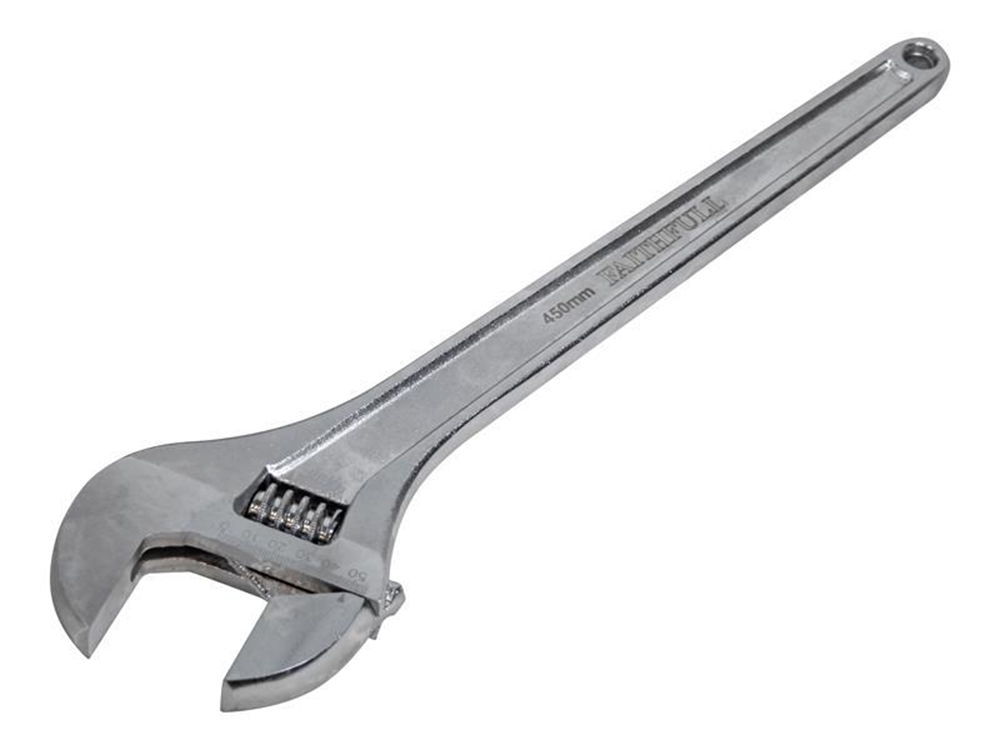B&Q - Chrome Adjustable Spanner 450mm (18In) Faias450Mc - Image 3