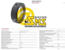 Antriebsrad Gummi Pramac Lifter GX12/25 II Edition 250 159 77 Mm Gabelstapler