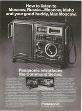 Vintage Print Ad Panasonic Command Series Short Wave Radio - May 1978 11"x8"