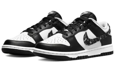 Nike Dunk Low Essential pack Black Paisley - Size 7.5W / 6M - Rare Find