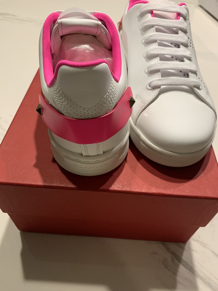New Auth Valentino Garavani Women Studded Fashion Sneakers