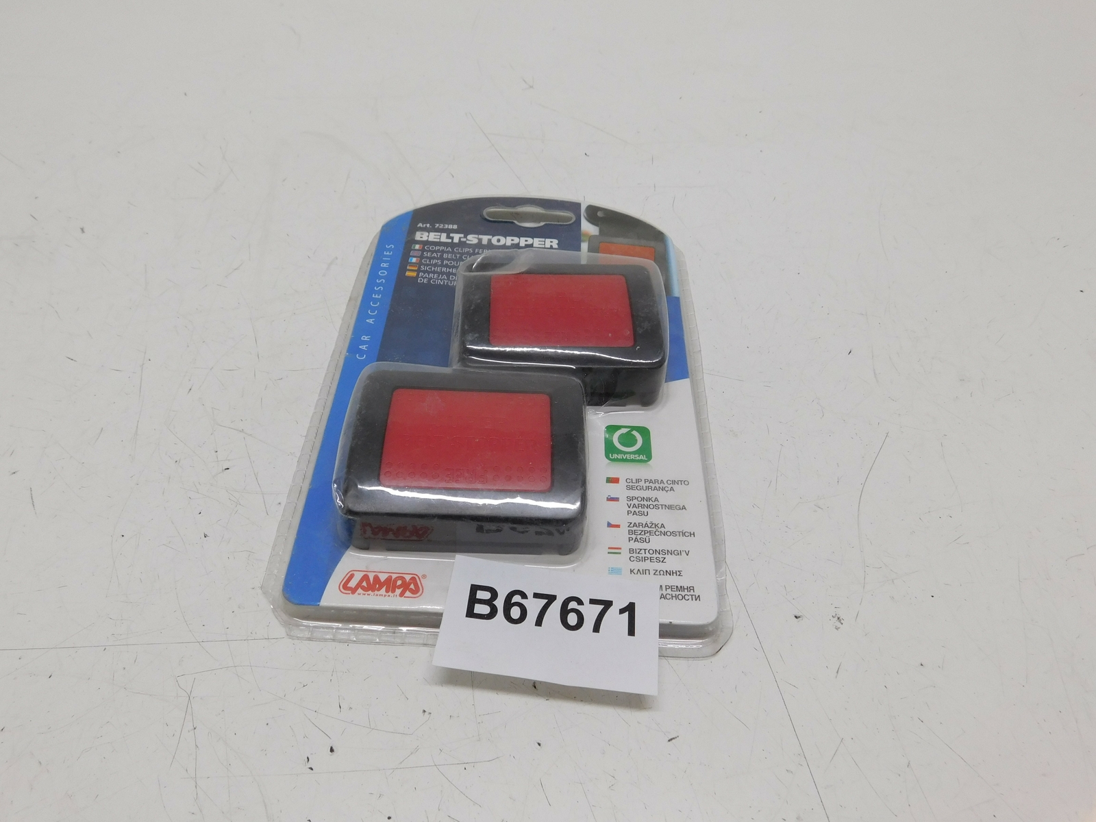 COPPIA CLIPS FERMA CINTURA BELT STOPPER LAMPA 72388